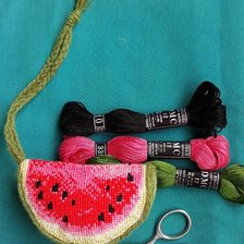 Работа «Игольница «Арбуз»»