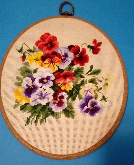 Работа «анютины глазки»