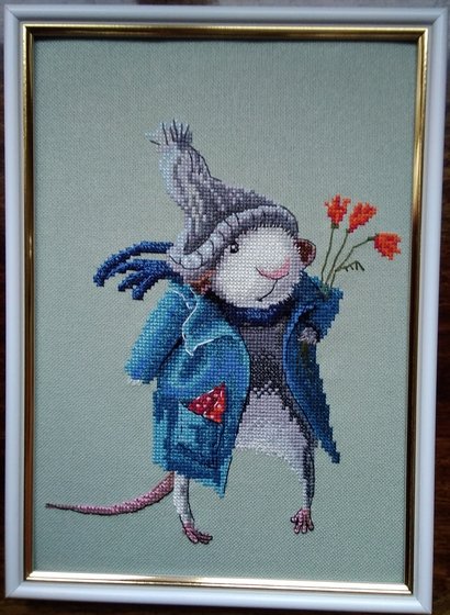 Работа «Мышь белая 2020»