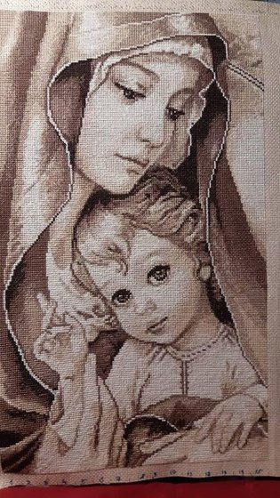 Работа «Мадонна с младенцем.»