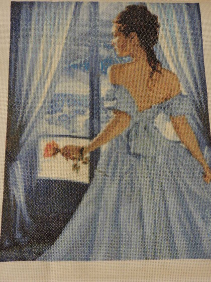 Работа «Девушка в голубом»