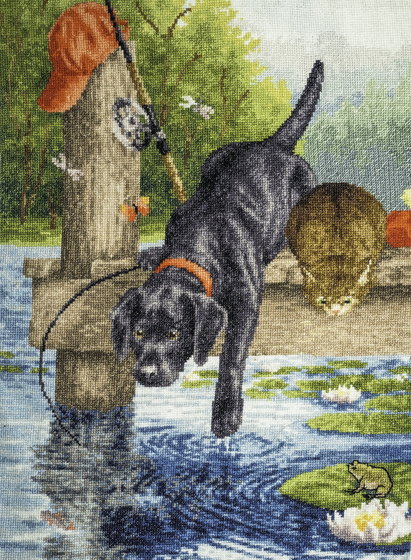 Работа «Собачья рыбалка»