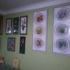 Работа «Стенка цветов»