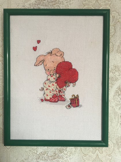 Работа «Поросёнок с сердечком»