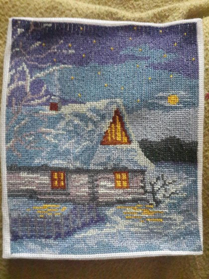 Работа «Зимний домик»