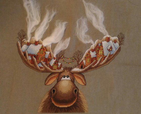 Работа «Рождественский лось»