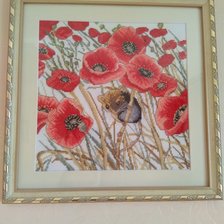 Работа «Мышка в маках»