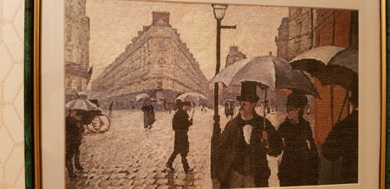 Работа «Дождь на улицах Парижа»