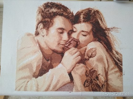 Работа «Влюбленные»