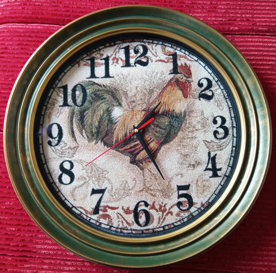 Работа «петух, часы»