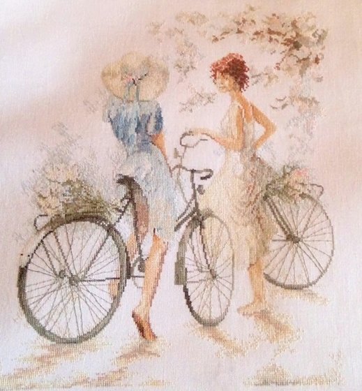 Работа «Велосипедистки ( Lanarte )»