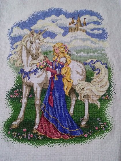 Работа «Принцесса и единорог»