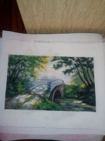 Работа «Летний мостик»