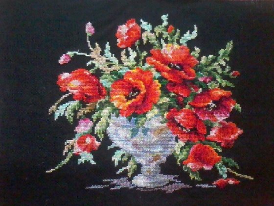 Работа «Красные маки»