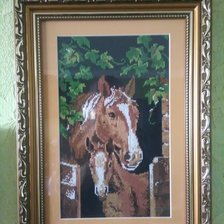 Работа «Лошадь с жеребёнком»