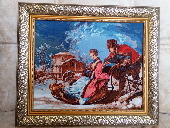 Работа «Гобелен Гобленсет 461«Зимняя прогулка»»
