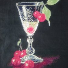 Работа «Вишня в бокале»
