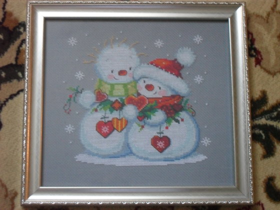 Работа «Милые снеговики»