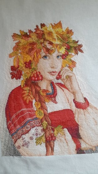 Работа «Девушка-осень»