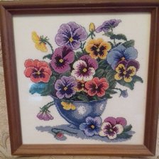 Работа «Анютины глазки»