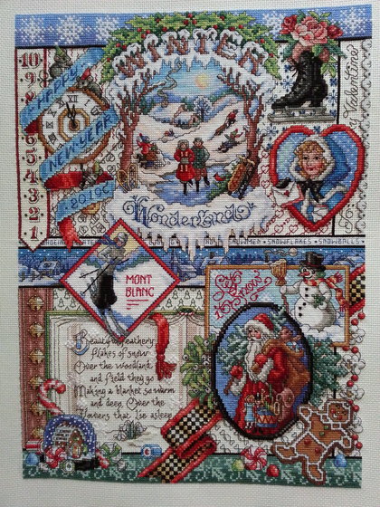 Работа «Зимний сэмплер от Janlynn/Winter Sampler»