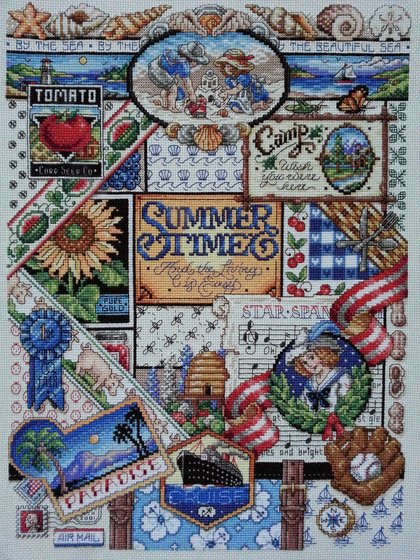 Работа «Летний сэмплер от Janlynn»