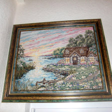 Работа «Восход в деревне»