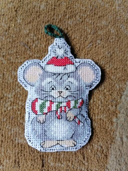 Работа «елочная игрушка. Мышонок»