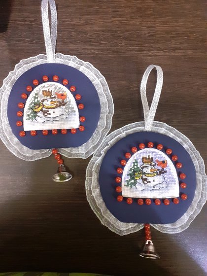 Работа «Ёлочные игрушки»