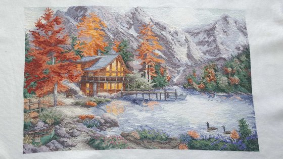 Работа «Домик в горах»