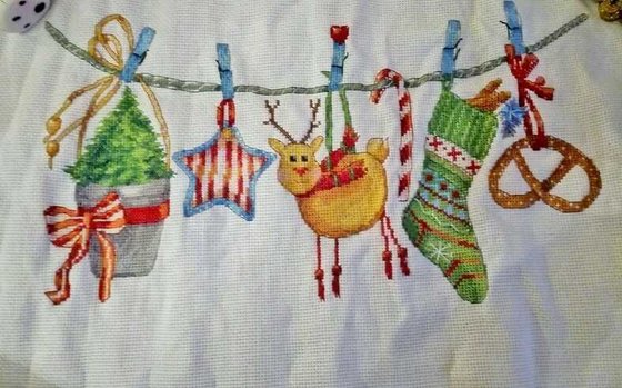 Работа «Рождественская гирлянда»