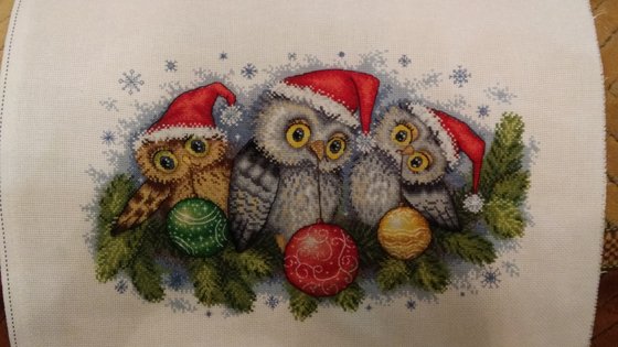 Работа «Рождественские совушки»