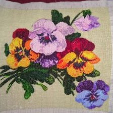 Работа «Анютины глазки»