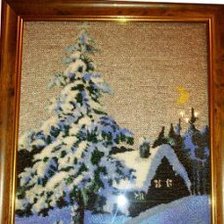 Работа «Зима в лесу»