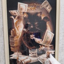 Работа «Денежный котик»