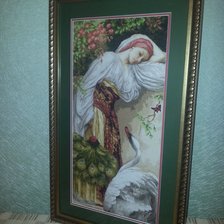 Работа «Дама с лебедем»