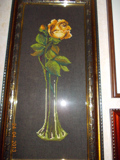 Работа «Роза желтая»