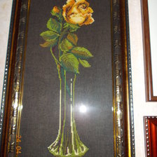 Работа «Роза желтая»