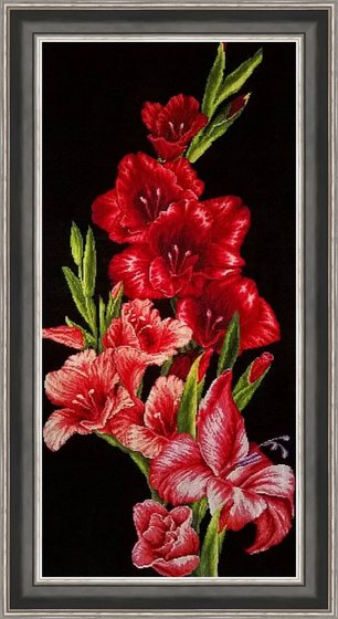 Работа «Гладиолусы»