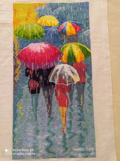 Работа «Веселые зонтики»