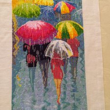 Работа «Веселые зонтики»