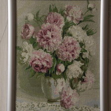 Работа «Букет пионов»