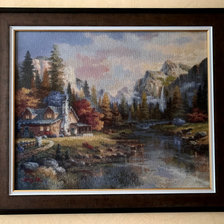 Работа «Дом у горной реки»
