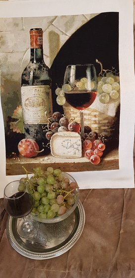 Работа «Натюрморт с вином»