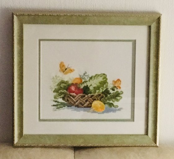 Работа «Овощи в корзинке»