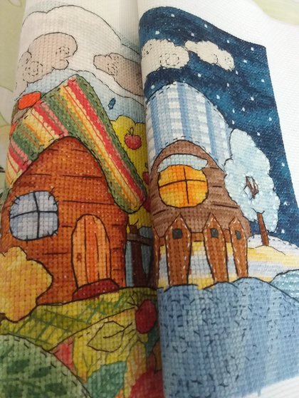 Работа «2 домика,3ий в процессе,4ый,летний- в ожидании»