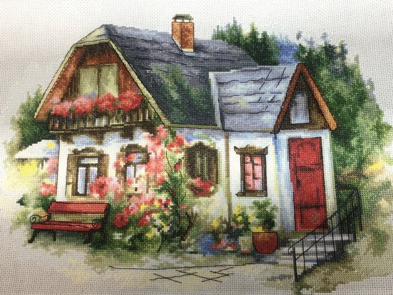 Работа «Красивый загородный домик»