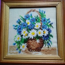 Работа «ромашки в корзинке(первая из 4х)»