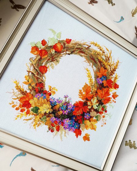 Работа «Венок с пшеницей от Риолис»