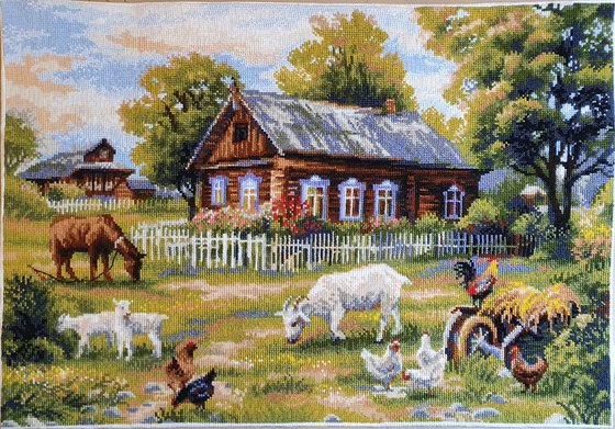 Работа «Деревенский полдень»